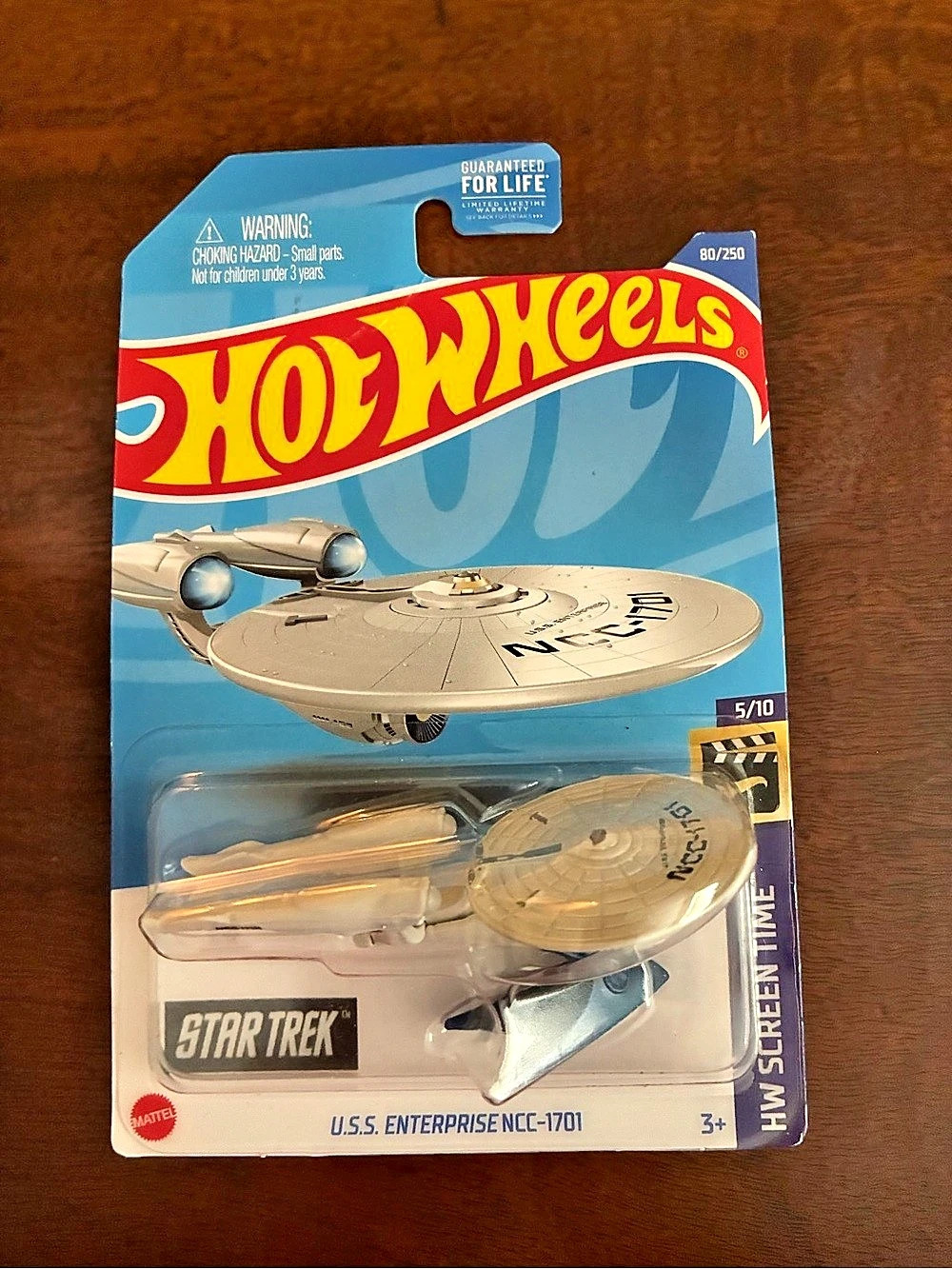 Hot Wheels U.S.S. Enterprise NCC-1701 Toy Gray & Blue